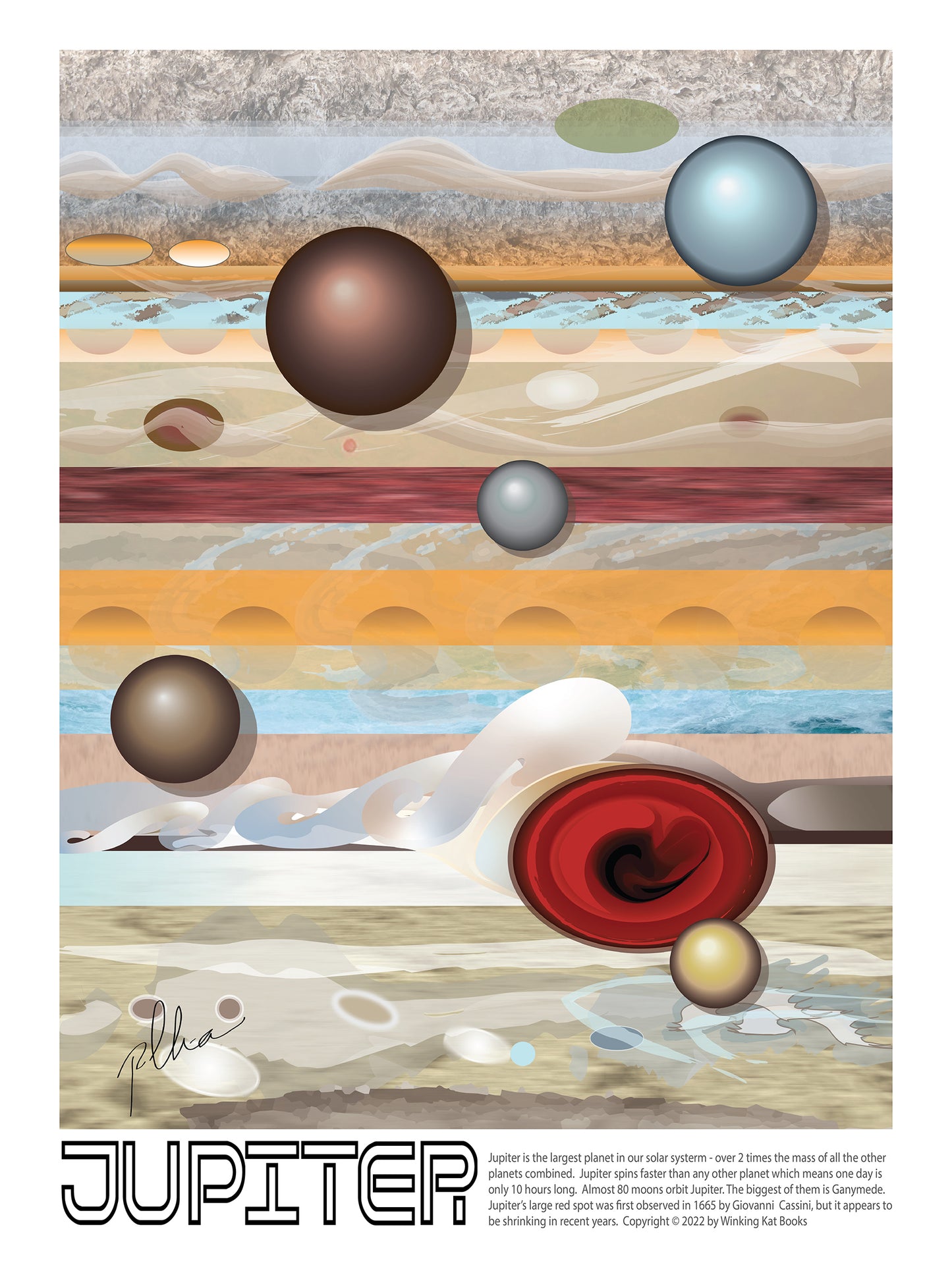 Jupiter poster (Planets Series)