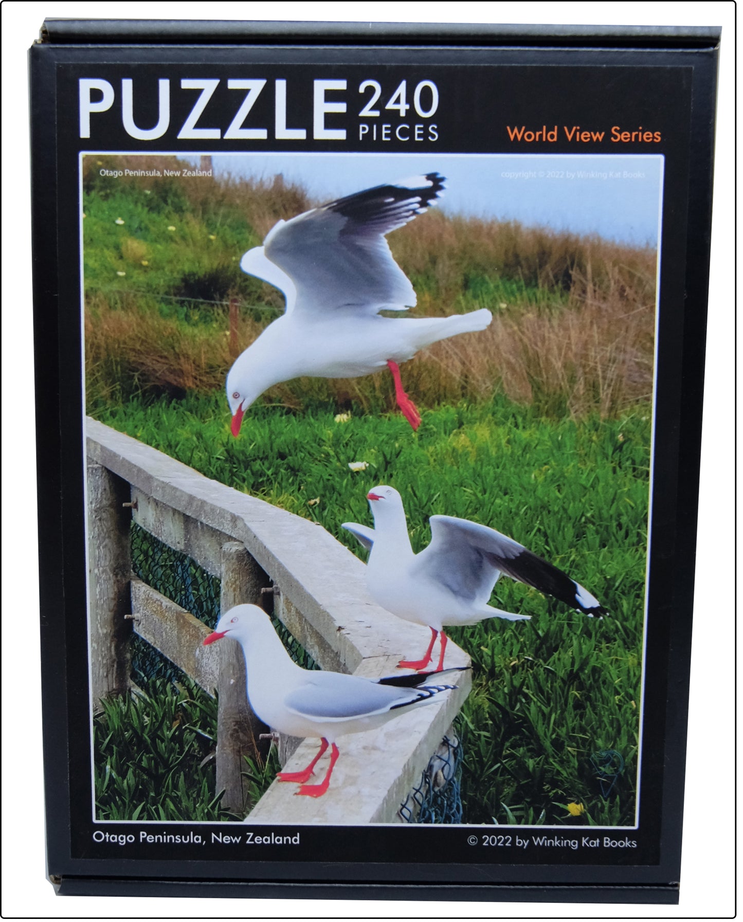World View Puzzle Series: Otago Sea Gulls; New Zealand